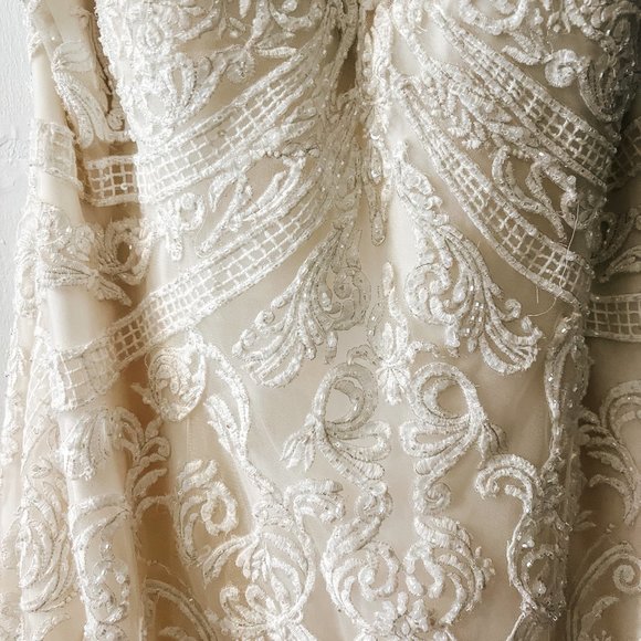 SOTTERO AND MIDGLEY-DEVON 20ST258 IVORY WEDDING DRESS - Picture 4 of 6